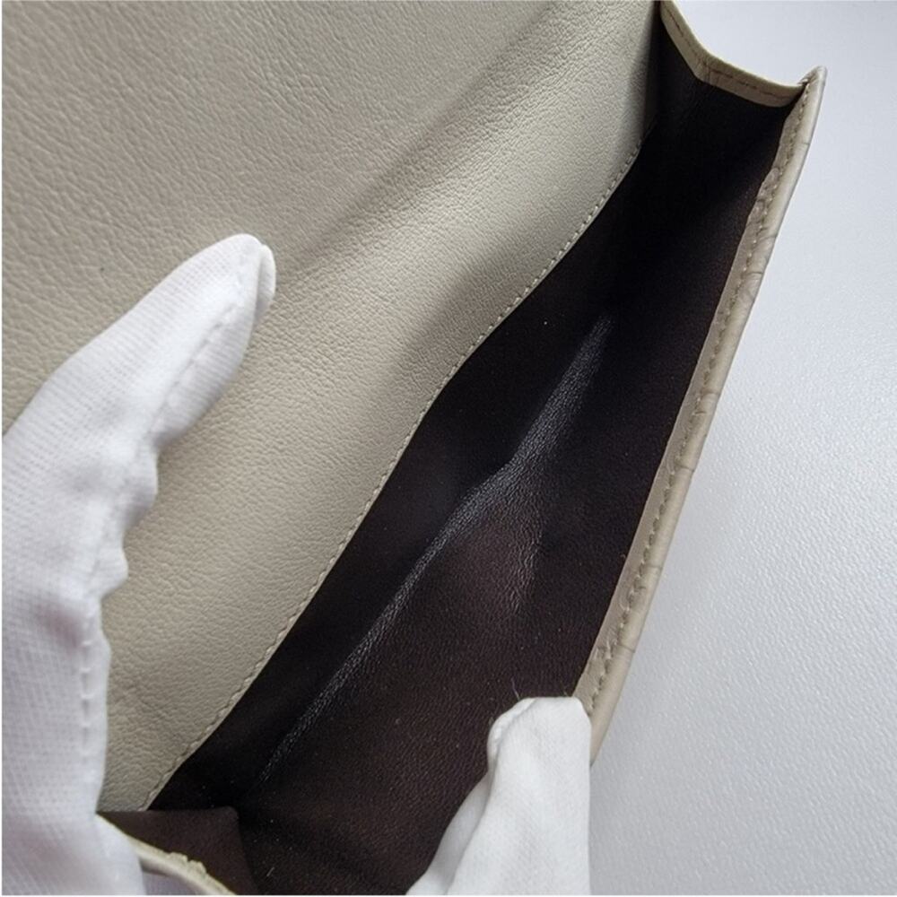 GUCCI Ssima Lovely Heart GG Logo Leather Long Wallet - Picture 7 of 11